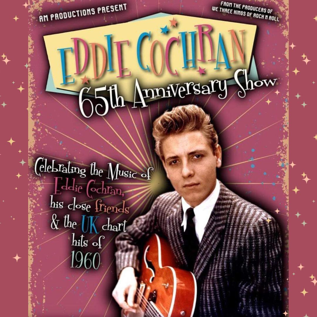 Poster for Eddie Cochran 65th anniversary show.